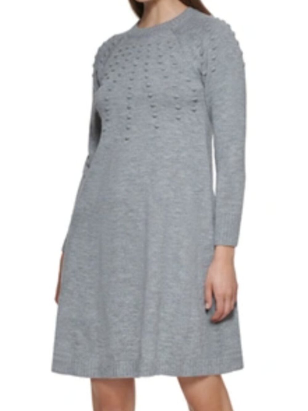 NWT Jessica Howard PETITE Dotted Sweater Dress - Gray | FREE SHIPPING